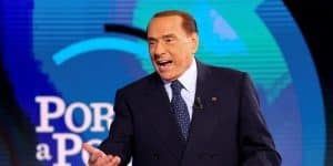 Former Italian prime minister and present candidate, Silvio Berlusconi