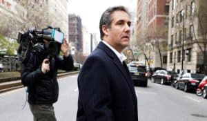 Michael Cohen, President Trump's personal lawyer, in New York City, April 11, 2018 