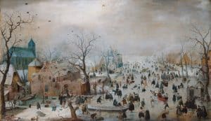 Dutch painter Hendrick Averkamp was famous for his winter landscapes. He lived and painted during the Little Ice Age, just before its peak in the Maunder Minimum
