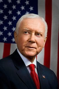 Senator Orrin Hatch (R-Ut) is the president pro tempore of the US Senate and chairman of the Senate Finance Committee