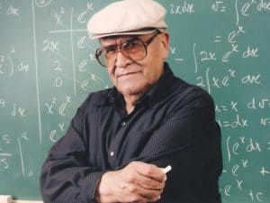 Jaime Escalante at the calculus blackboard